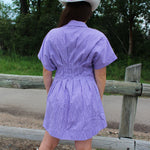 Pleated Shirt Dress