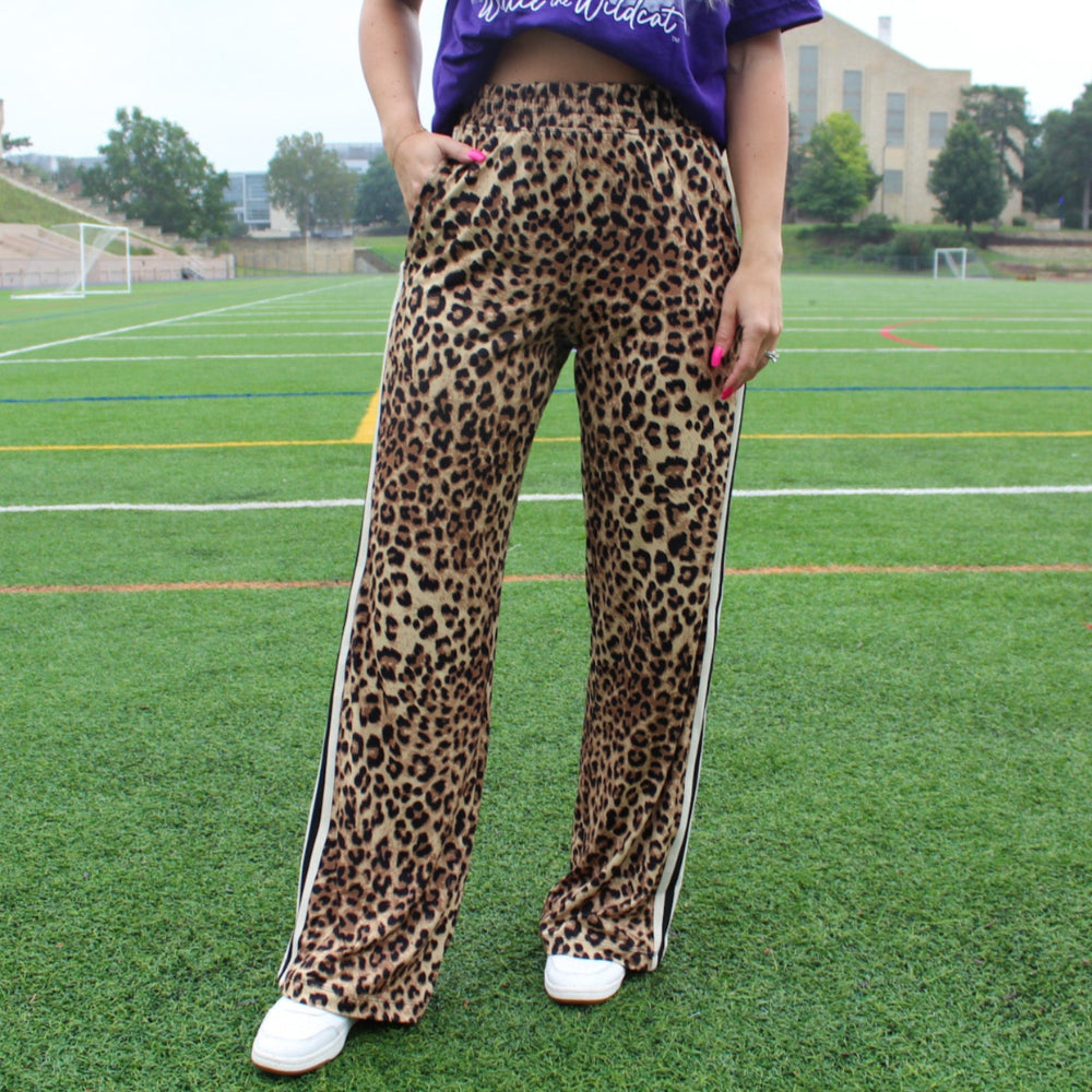 Animal Print Track Pant