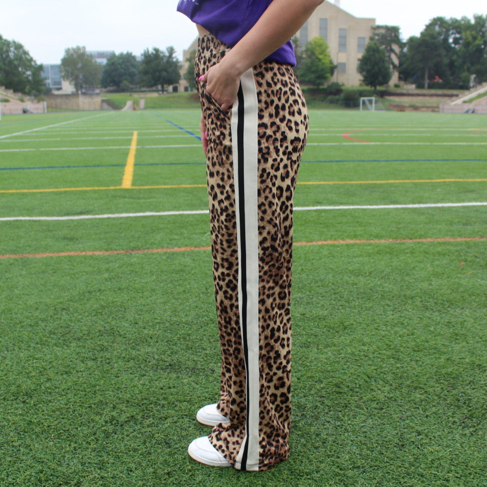 Animal Print Track Pant
