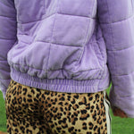 Lavender Washed Quilted Jacket
