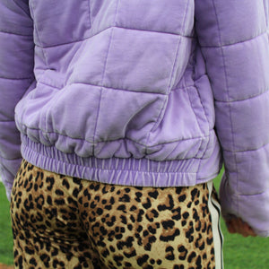 Lavender Washed Quilted Jacket