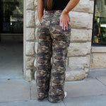 Camo Wide Leg Jeans