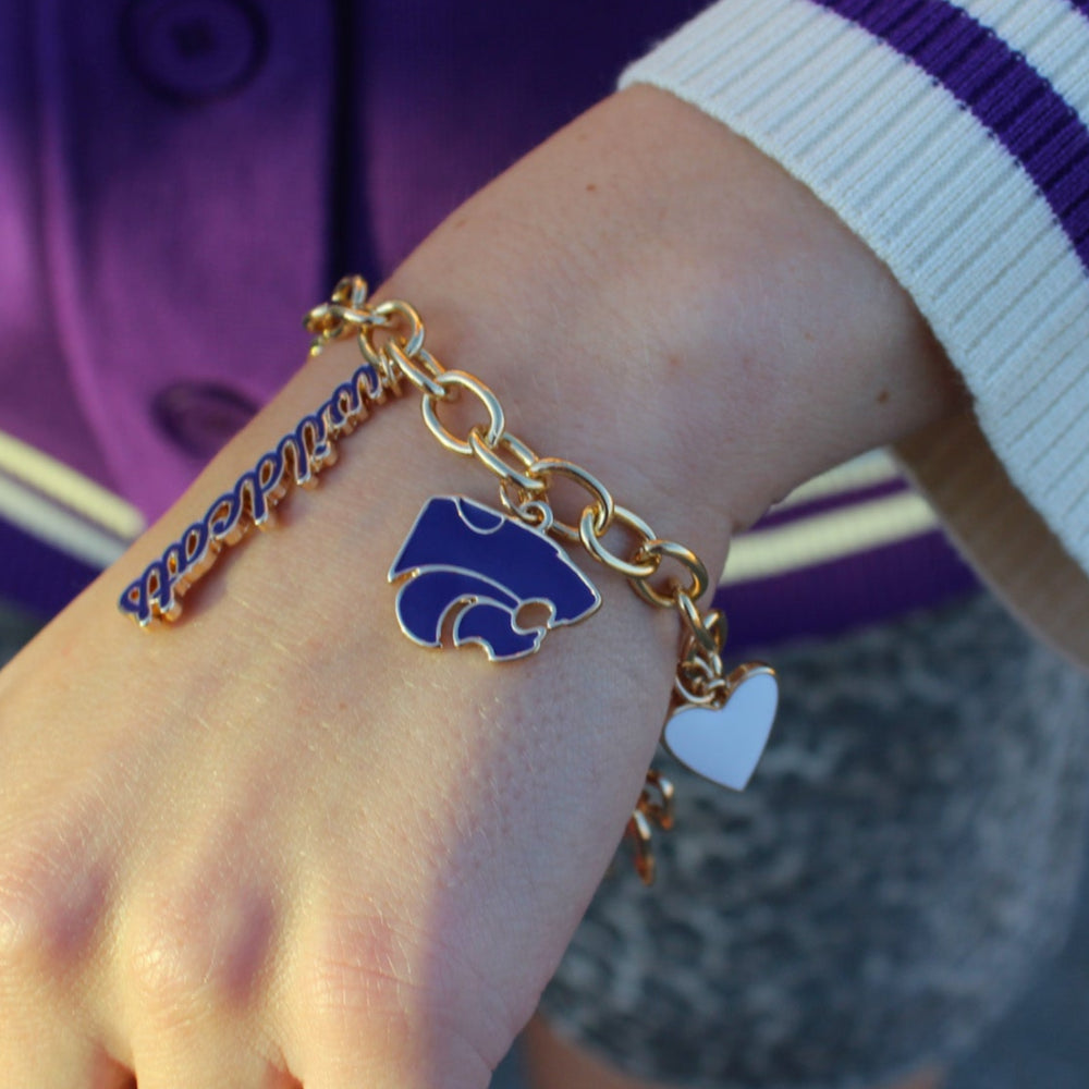 K-State Charm Bracelet