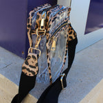 Leopard Zipper Crossbody Bag