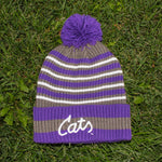 Purple Stripe Cats Beanie