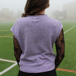 Piper Vest Cardigan (Lavender)