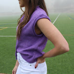 Piper Vest Cardigan (Purple)