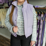 Lavender Puffer Vest