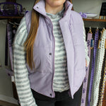 Lavender Puffer Vest