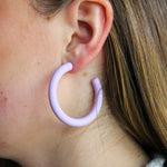 Large Lavender Round Hoop