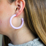 Large Lavender Round Hoop