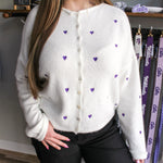 Purple Heart Piper Cardigan