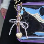 Floral Bow Bag Charm