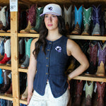 Cowpuncher Willie Denim Vest
