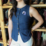 Cowpuncher Willie Denim Vest