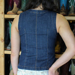 Cowpuncher Willie Denim Vest