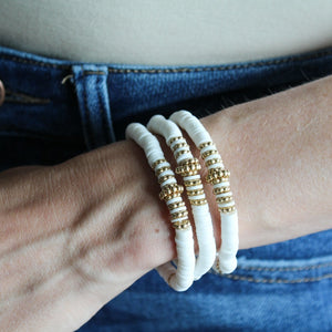Stack Bracelet Set (White)