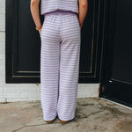 Lavender Stripe Knit Pant