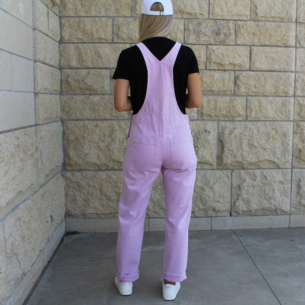 Distressed Lavender Overall