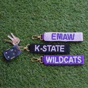 K-State Beaded Keychains