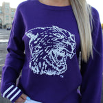 Sequin K-State Varsity Sweater