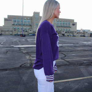 Sequin K-State Varsity Sweater