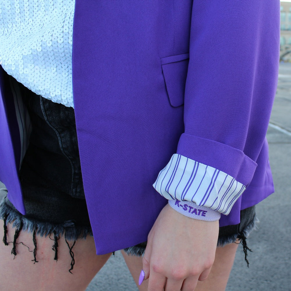 Flap Pocket Blazer (Purple)