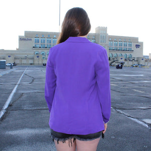 Flap Pocket Blazer (Purple)