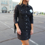 Fringe Denim Dress