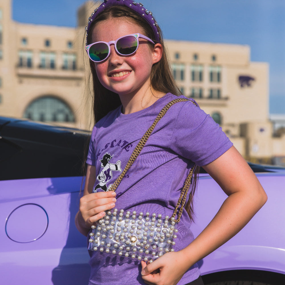 Girls Pearl Clear Gameday Bag