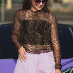 Sheer Leopard Long Sleeve