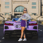 Bow Tie Track Mini Skirt