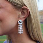 Cats Pearl Dangle Earring