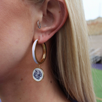 Retro Cat Hoop Earring