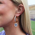 Retro Cat Hoop Earring