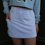 Lavender French Terry Skort