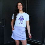 Wildcats Script Lavender Skort