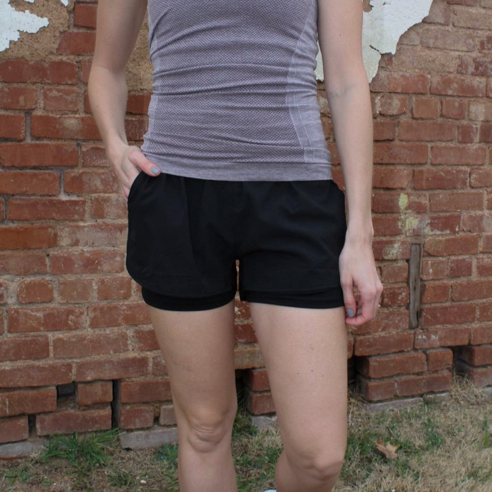 Black Active Shorts