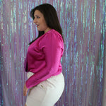 Juniper Crossover Bodysuit (Pink)