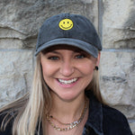 Washed Smiley Face Hat