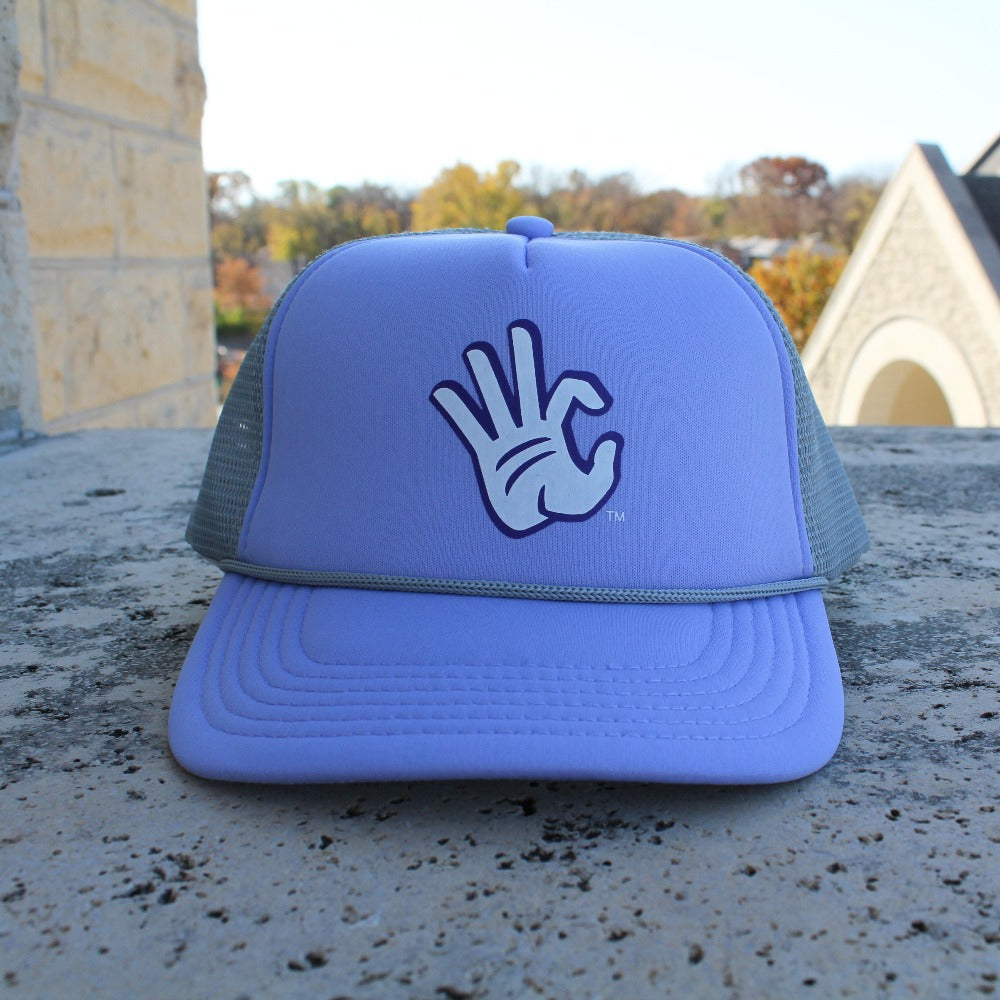 Wildcats Hand Foam Trucker Hat (Lavender)