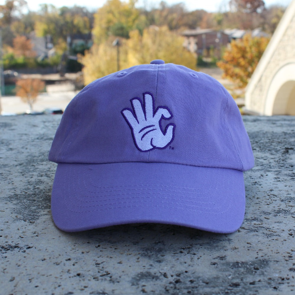 Wildcats Hand Unstructured Hat (Lavender)