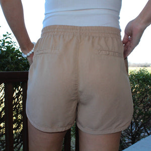 Haven Drawstring Shorts (Khaki)