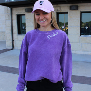 K-State Corded Crew Sweatshirt (Purple)